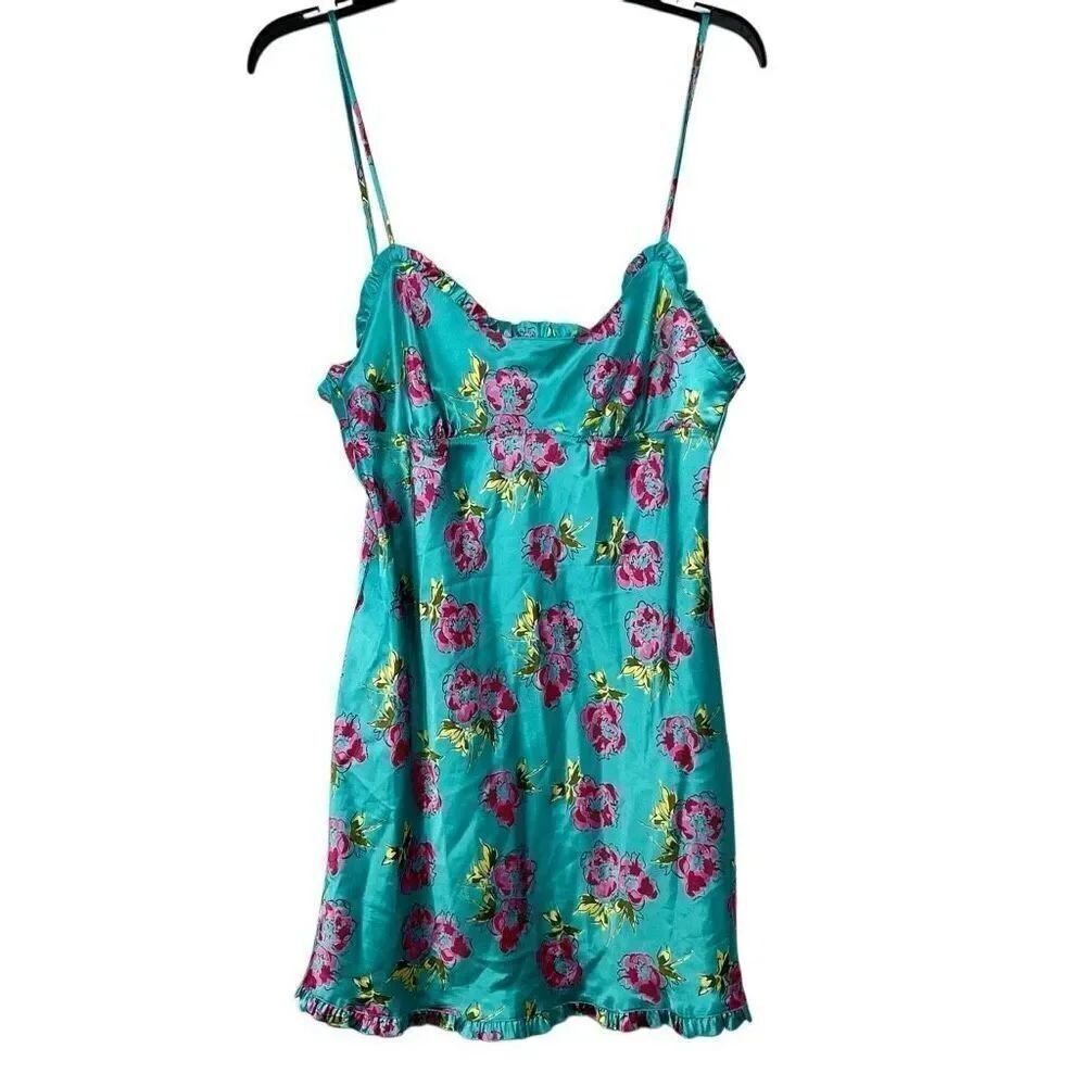 Victoria’s Secret Angels Floral Babydoll Adjustable Straps Nighty Medium